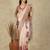 Beige woven design daily wear saree with matching blouse