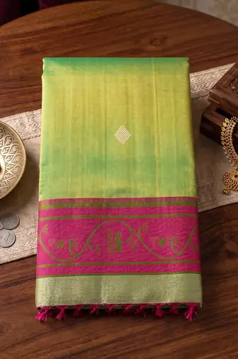 light green tissue saree for women festive wedding party ethnic wear