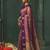 women's light purple soft pochampally saree with zari border for wedding & festive party wear
