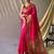Pink woven design zari paithani saree