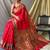 Red woven design zari paithani saree