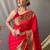 Red woven design zari paithani saree