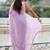 Lavender lavender shimmer satin tissue saree with golden tassels