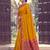 mustard yellow soft silk blend saree for women with red blouse festive wedding traditional wear