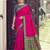 rani pink soft silk blend saree for women with navy blue blouse festive party wedding saree