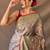 Grey woven design zari patola saree