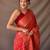 Red woven design zari patola saree