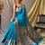 Blue woven design zari paithani saree