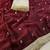 Maroon embellished zari tissue heavy work saree