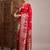 Red woven design satin banarasi zari saree
