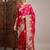 Pink woven design zari satin banarasi saree