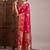 Pink woven design zari satin banarasi saree