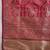 Red woven design zari satin banarasi saree