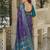 purple & teal blue pochampally soft saree for women | festive traditional wedding wear