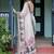 Blue women ethnic motifs printed  linen saree