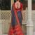 dark grey & maroon pochampally soft saree for women | festive traditional party wear