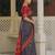 dark grey & maroon pochampally soft saree for women | festive traditional party wear