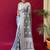 Grey woven design  linen kanjeevaram saree