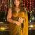 Olive embellished beads and stones tissue saree