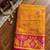 mustard & rani pink pochampally soft saree for women | festive wedding traditional wear