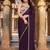 Purple mirror work embellished saree