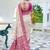 off white & rani pink pochampally soft saree for women | festive traditional party wear