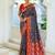 grey & maroon pochampally soft saree for women | festive wedding traditional party wear