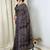 Navy blue navy blue mul cotton ajrakh print mirror work matching blouse piece & sarees