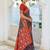 grey & maroon pochampally soft saree for women | festive wedding traditional party wear