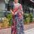 Grey ethnic motifs zari  linen saree