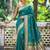 teal green banarasi silk blend saree for women | festive & wedding traditional party ethnic wear