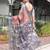 Grey ethnic motifs zari  linen saree