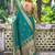 teal green banarasi silk blend saree for women | festive & wedding traditional party ethnic wear