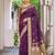 purple banarasi silk blend saree for women | festive & wedding traditional party ethnic wear