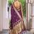 purple banarasi silk blend saree for women | festive & wedding traditional party ethnic wear