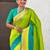 Green woven design zari silk blend paithani saree