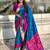 Blue woven design zari silk blend paithani saree