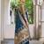 navy blue banarasi silk blend saree for women | festive & wedding traditional party ethnic wear