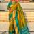 Olive woven design zari paithani saree