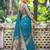 peacock blue banarasi silk blend saree for women | festive & wedding traditional party ethnic wear