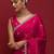 Pink embellished beads and stones satin saree