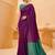 purple cotton blend saree for women | festive traditional & party wear ethnic saree