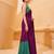 purple cotton blend saree for women | festive traditional & party wear ethnic saree