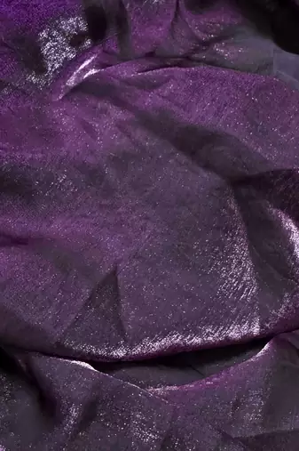Purple satin saree