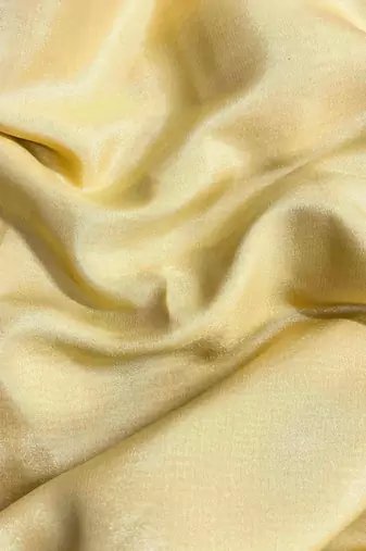 Yellow silk blend saree