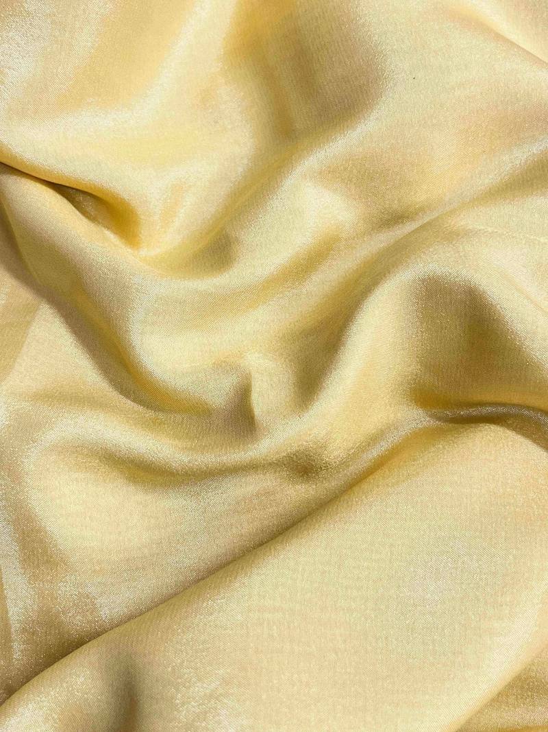Yellow silk blend saree