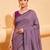 lavender cotton blend saree for women | festive traditional & party wear ethnic saree