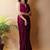 Maroon satin saree
