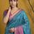Multicolor ethnic motifs silk blend handloom patola saree