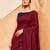 maroon cotton blend saree for women | festive traditional & party wear ethnic saree